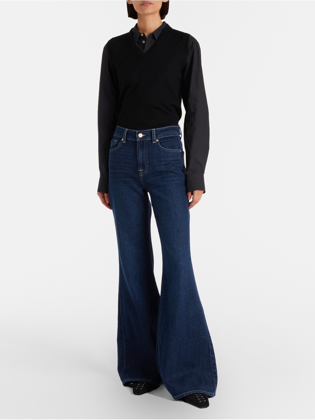7 For All Mankind High-waisted flared jeans